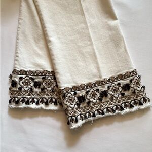 Chico's Cream So Slimming® Girlfriend Kick Flare Jeans